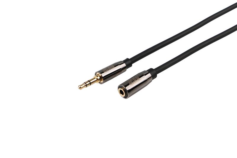 Câble d'extension audio stéréo iCAN 3,5 mm, mâle vers femelle, blindé, 1,8 m