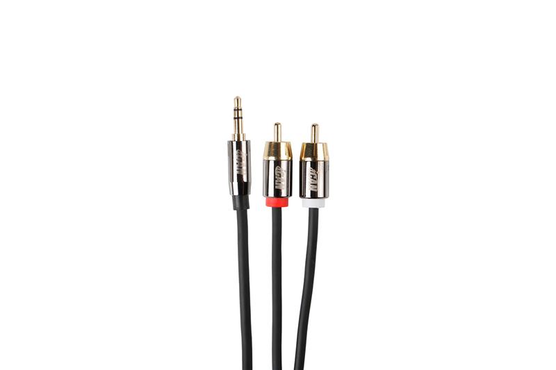 iCAN 3.5mm Male to 2RCA Male Cable, 6FT