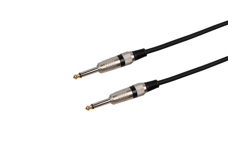 Câble audio pour guitare iCAN, mâle vers mâle, 25 pieds, noir