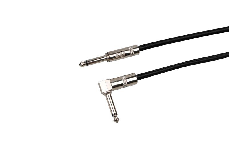 Câble de guitare iCAN Premium 1/4 pouce, tressé en nylon, mâle vers mâle, 10 pieds