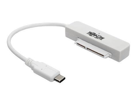 Tripp Lite USB 3.1 Gen 1 (5 Gbps) USB-C to SATA III Adapter Cable with UASP, 2.5 in. SATA Hard Drives, Thunderbolt 3 Compatible