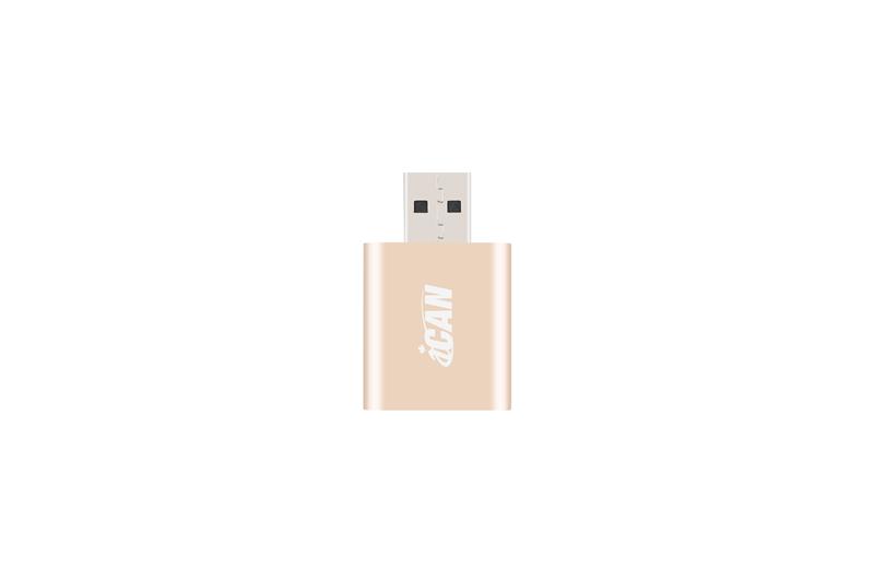 iCAN USB2.0 AM to 3.5MM*2