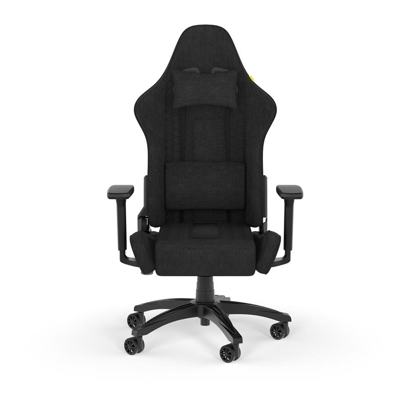 CORSAIR TC100 Relaxed Fabric Gaming Chair, Relaxed Fit, Black