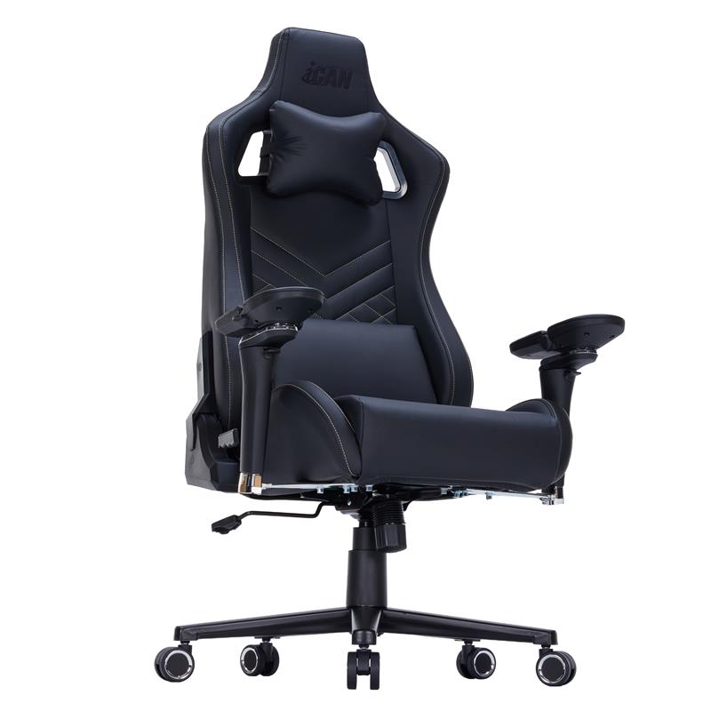 iCAN 97031 PU Leather 6D Armrest Gaming Chair,Black
