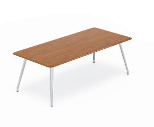 Sunon EN75-2.240110 Long Meeting Table with Round Aluminum Base