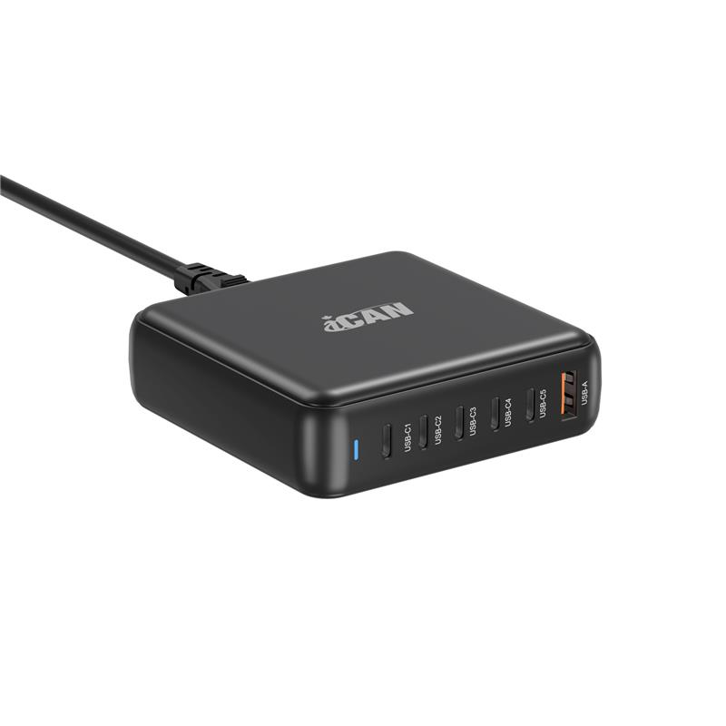 iCAN 200W 6-Port Slim Charging Station