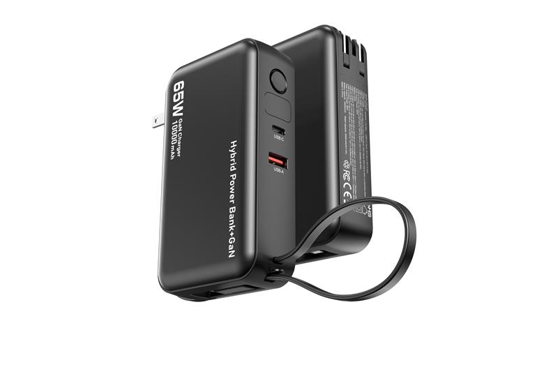 iCAN Chargeur portable 3 en 1 10000 mAh 65 W