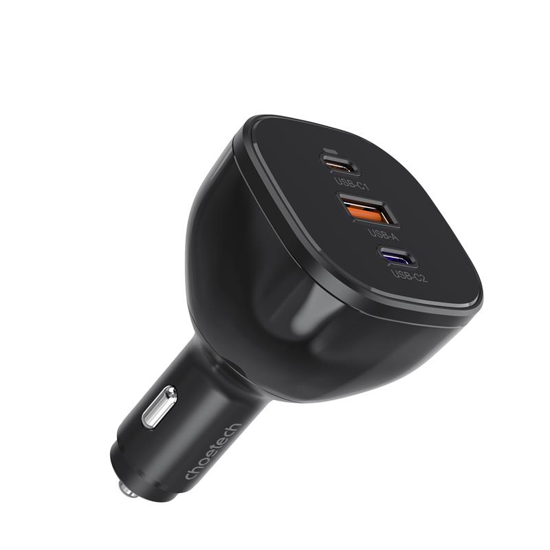 Choetech 165W 3-Port PD 3.1 Fast Car Charger