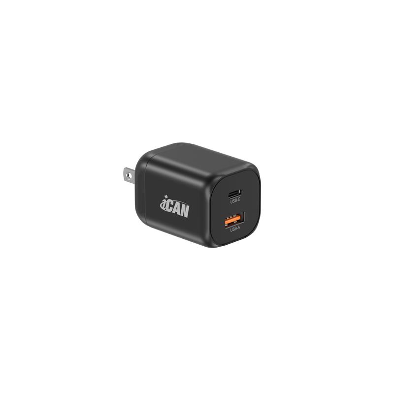iCAN 60W 2-Port GaN AVS PD3.2 USB-C Wall Charger