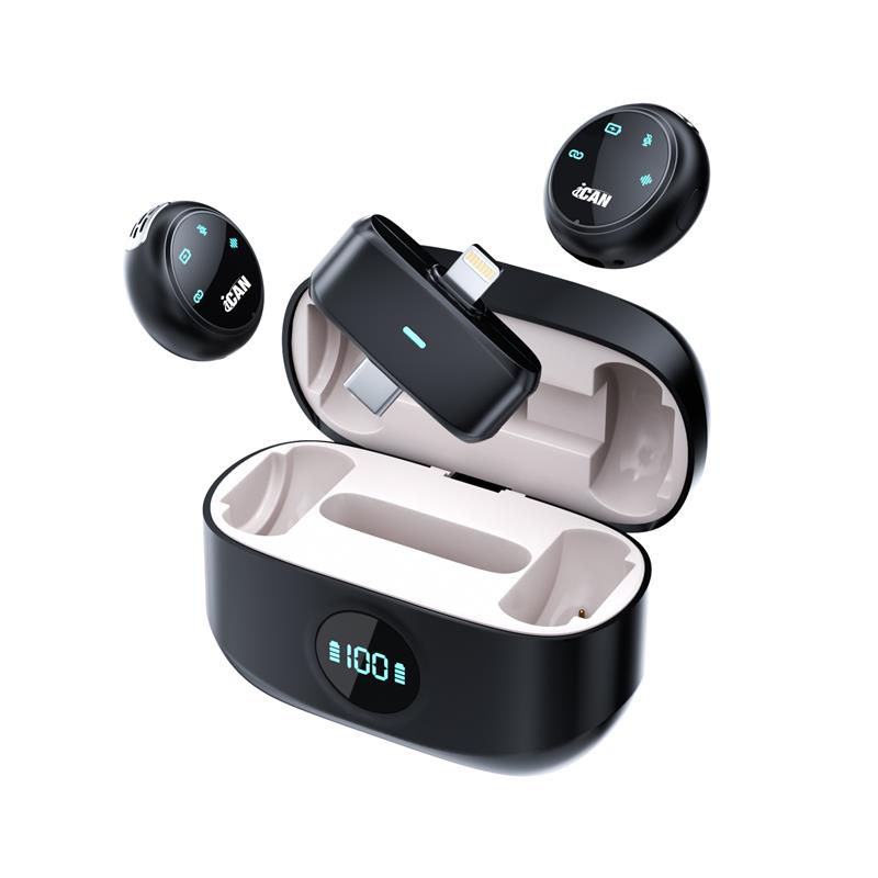 iCAN PM-K31 PRO Wireless Lavalier Microphone