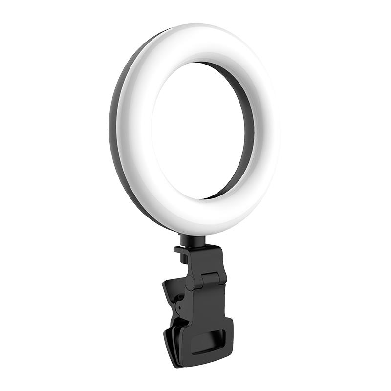 iCAN 5'' Adjustable Selfie Ring Light with Clip(Open Box)