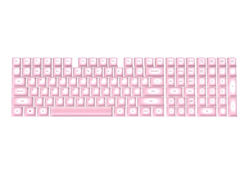 GAOXD Silicone Silicone Silk Print Cherry Profile Keycaps