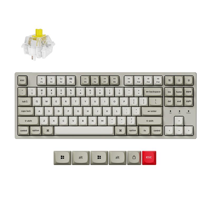 Keychron C1 Pro 8K TKL (80 %) Clavier Interrupteurs tactiles