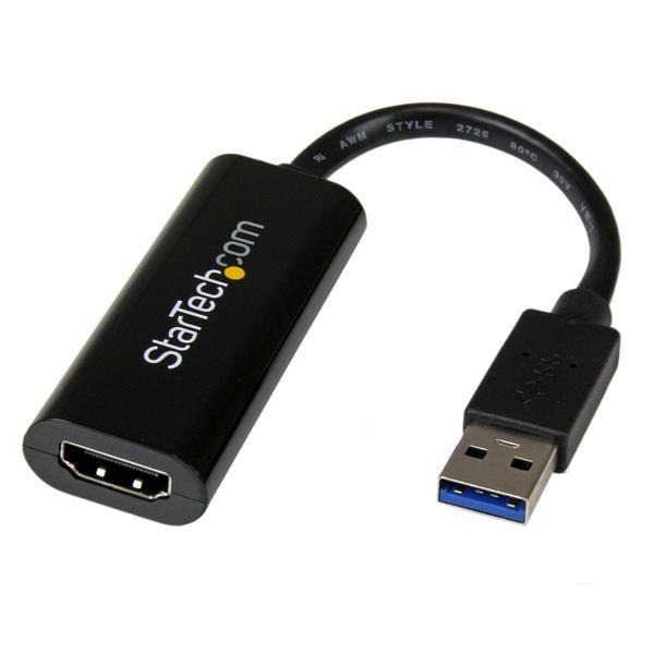 STARTECH Slim USB3.0 to HDMI External Video Card Multi Monitor Adapter(Open Box)