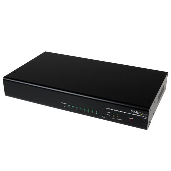 StarTech 8 Port VGA over Cat5 Digital Signage Broadcaster with RS232 & Audio (DS128) | -DS Series 8 Port Broadcaster is able to