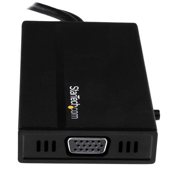 StarTech Travel A/V Adapter: 3-in-1 HDMI to DisplayPort, VGA or DVI - 1920 x 1200 (HD2DPVGADVI)