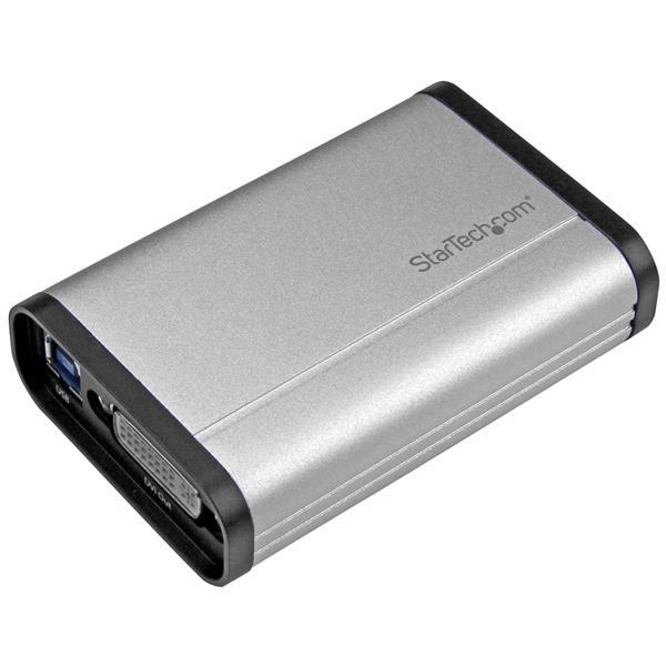 StarTech USB 3.0 Capture Device for High-Performance DVI Video - 1080p 60fps - Aluminum (USB32DVCAPRO)