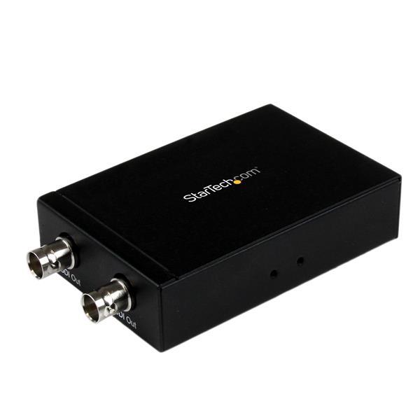 StarTech Convertisseur HDMI vers SDI Adaptateur HDMI vers 3G SDI avec double sortie SDI (HD2SDI)