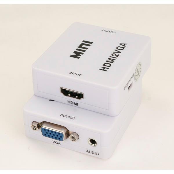 iCAN Mini HDMI 1080P to VGA Video Converter (1 pack)