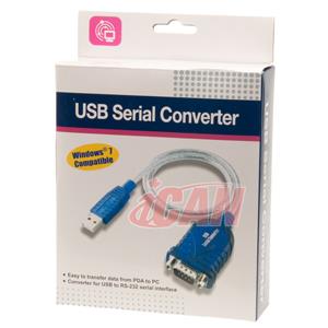 iCAN USB 2.0 to DB9 Serial Male Adapter w/ Vista Support Firmware