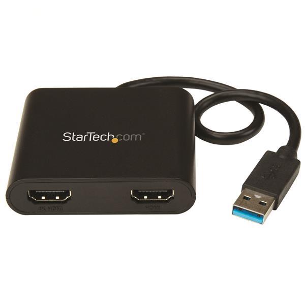 Startech USB to Dual HDMI Adapter - 4K (USB32HD2)