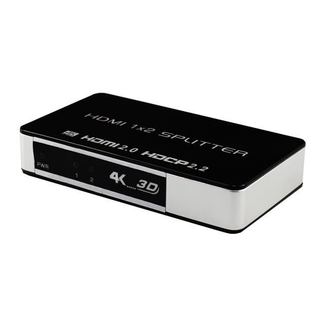 iCAN HDMI 2.0 1x2 Splitter, 4K@60Hz, Support Full HD 4K, 3D, HDCP 2.2