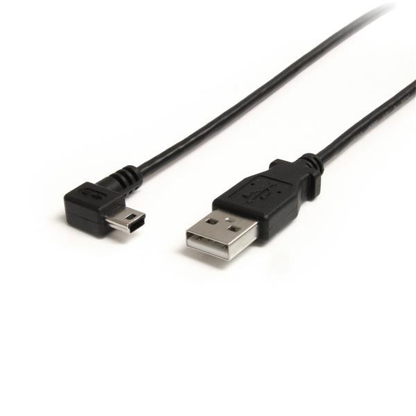 STARTECH 3 ft. USB A to Right Angle Mini B Cable