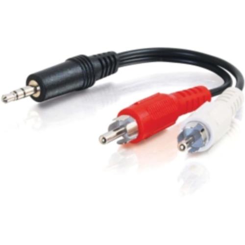 Cables to Go Value Series One 3.5mm Stereo Male To Two RCA Stereo Male Y-Cable - 12 ft.(39943)