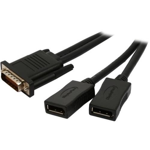 Tripp Lite DMS-59 to 2x DVI-I F Splitter Cable - DMS-59 Male Digital Video - DVI-I (Dual-Link) Female Digital Video (Black) - 1