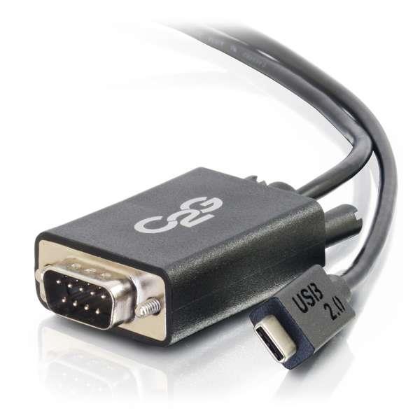 Cables to Go USB 2.0 USB-C TO DB9 SERIAL RS232 ADAPTER CABLE (TAA COMPLIANT) (29470)