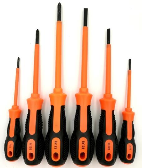 King'sdun KS-9919-6 6 Pieces 1000 V Electrician Dedicated Insulated Screwdriver Kit.