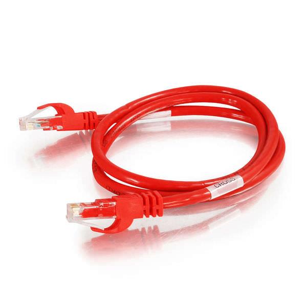 C2G Cat6 UTP Snagless Crossover Patch Cable Red - 25 ft. (27865)