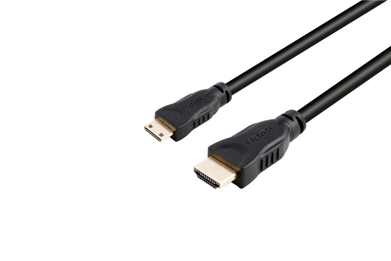 iCAN Mini HDMI  to HDMI, High Speed, M/M, 3D Ethernet 1.4, 10FT