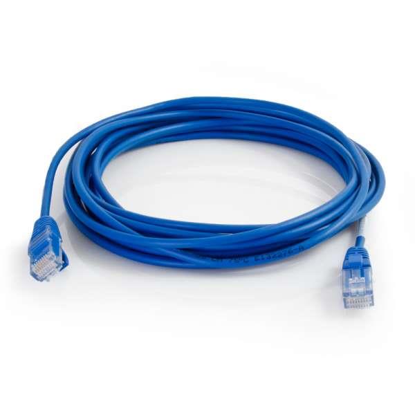 C2G CAT6 Snagless UTP cable- Blue 8 ft