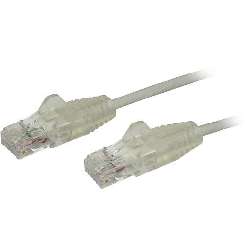 Startech Cat6 Ethernet Cable - Slim - Snagless RJ45 Connectors - 10 ft., Gray (N6PAT10GRS)