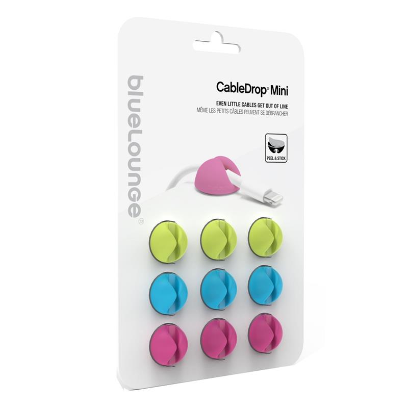 BLUELOUNGE Cabledrop CableClip Mini Bright Colours