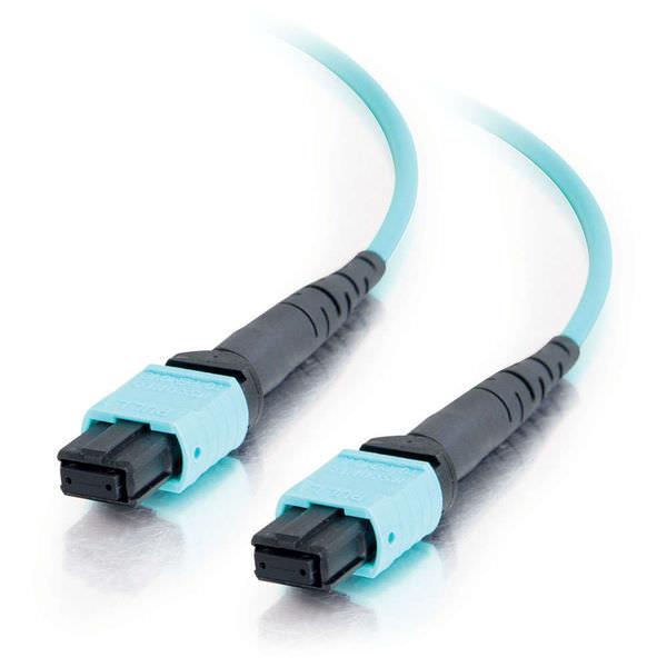 Cables To Go MTP 10Gb 50/125 OM3 Multimode PVC Fiber Optic Cable - Aqua 30m (31422)