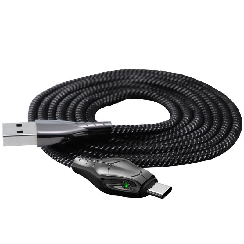 BENKS Type C Cable, 5A Super Fast, Braided, 1.2m, Black