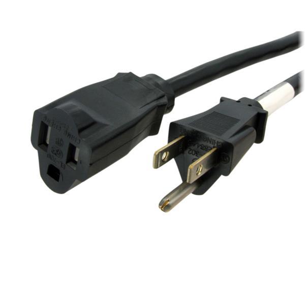 Startech 14 AWG Power Cord Extension - NEMA 5-15R to NEMA 5-15P - 6ft (PAC101146)