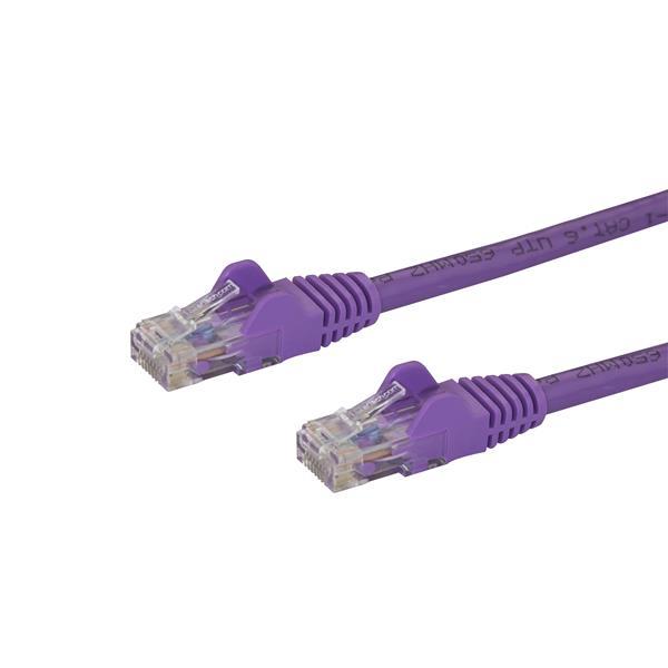 Startech PATCH CABLE SNAGLESS CAT6 - Purple 12ft (N6PATCH12PL)