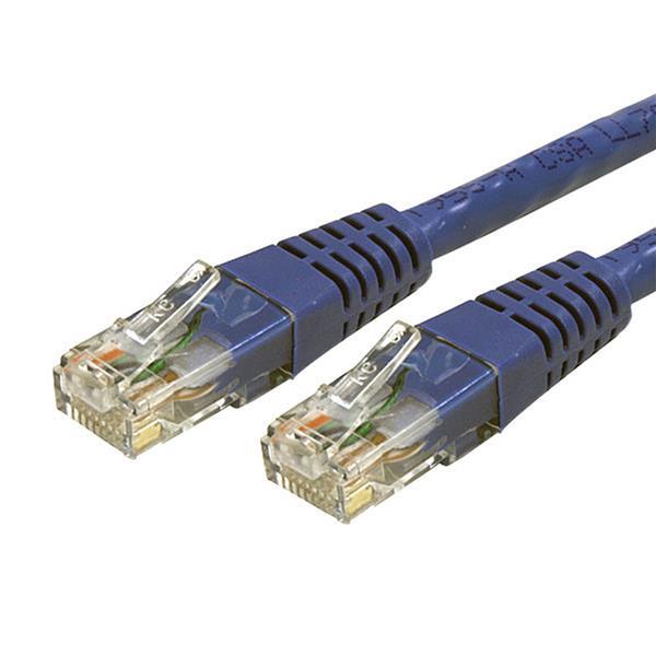 Startech  Cat 6 Molded RJ45 UTP Gigabit Patch Cable - Blue 100ft (C6PATCH100BL)