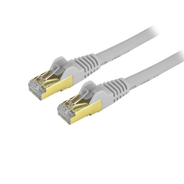 2ft Aqua Cat6a Shielded Patch Cable - Cat6a Ethernet Cable - 2 ft Cat