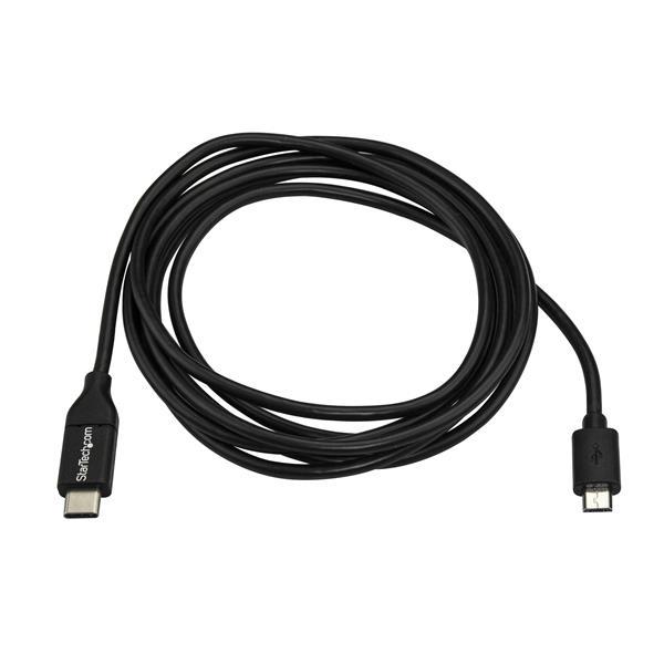 Startech USB-C to Micro-B Cable - M/M - 2 m (6 ft.) - USB 2.0 (USB2CUB2M)