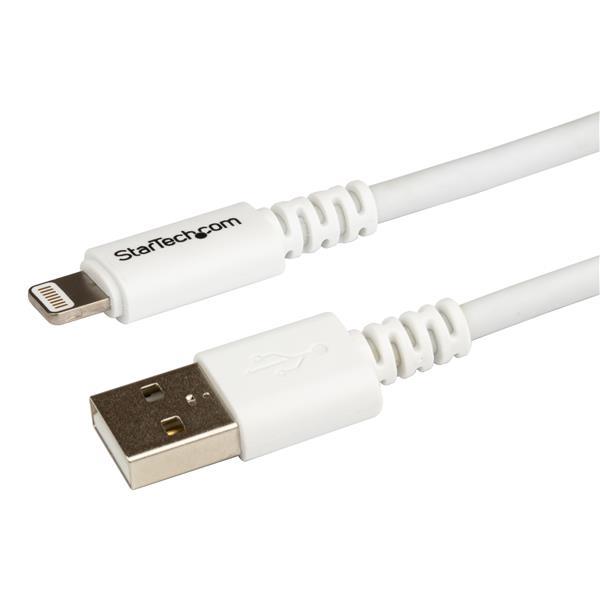 Startech USB to Lightning Cable - Apple MFi Certified - Long - 3 m (10 ft.) - White (USBLT3MW)