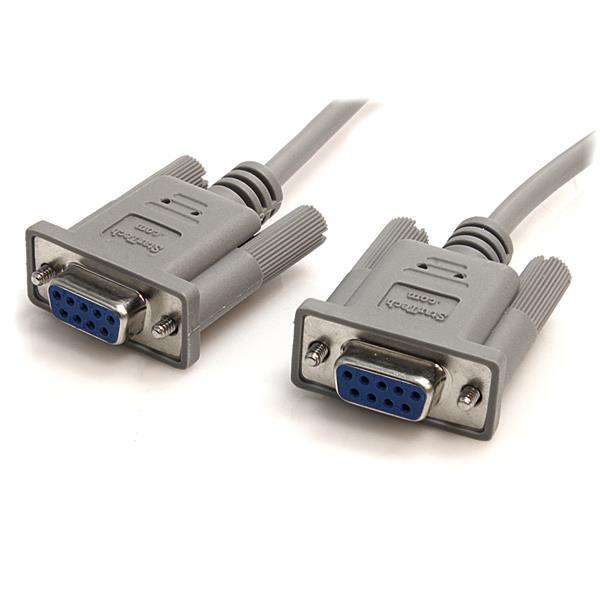 Startech DB9 RS232 Serial Null Modem Cable F/F -10ft (SCNM9FF)