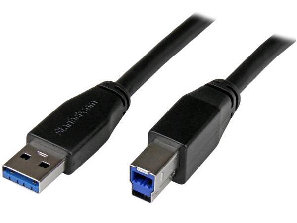 StarTech 30FT ACTIVE USB 3.0 USB-A TO USB-B CABLE （USB3SAB10M）