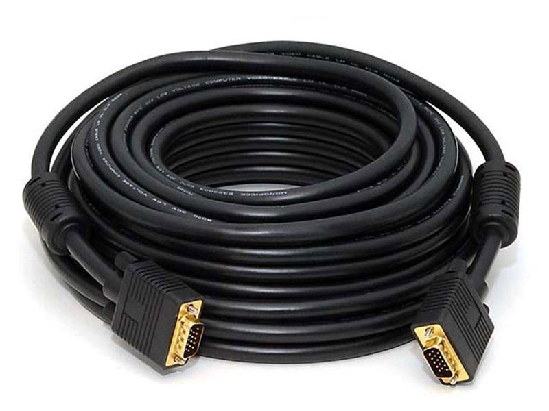 Monoprice 50ft Super VGA M/M CL2 Rated (For In-Wall Installation) Cable with Ferrites (Gold Plated)