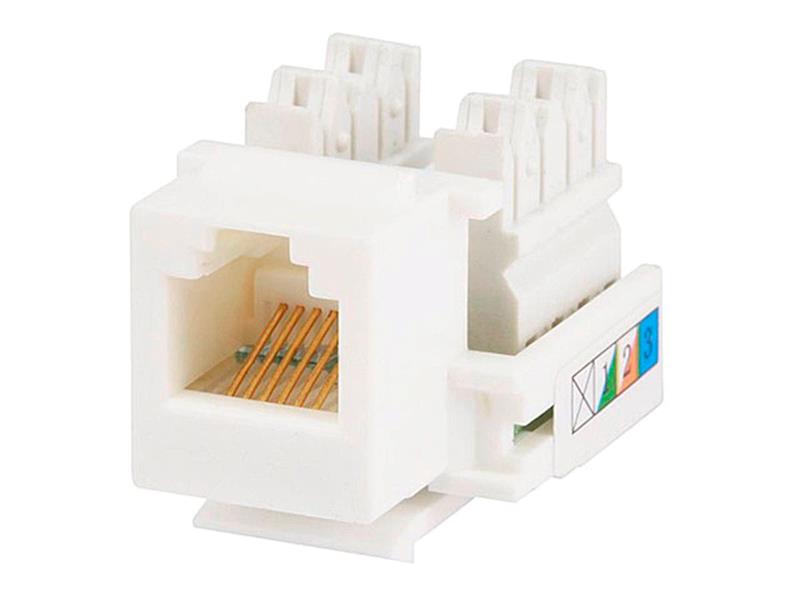 Monoprice RJ12 Keystone Jack, 110 Type, White