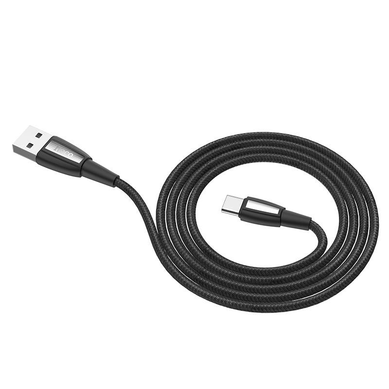 HOCO Cable USB to Type-C “X39 Titan” charging data sync, 1 meter, Black