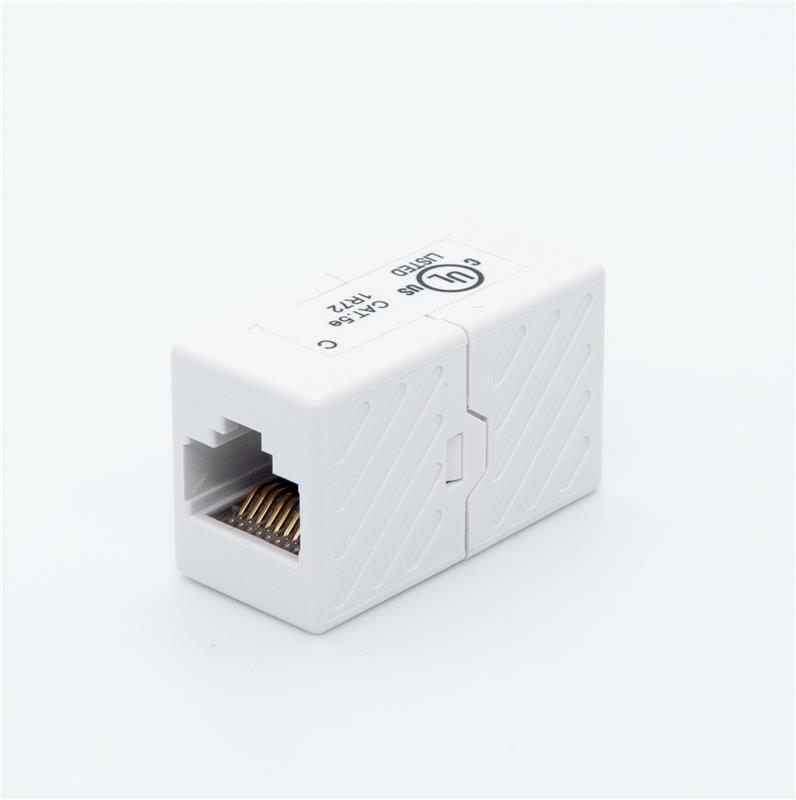 iCAN Female to Female Coupler for CAT5e, UL Listed Rated, White(Open Box)